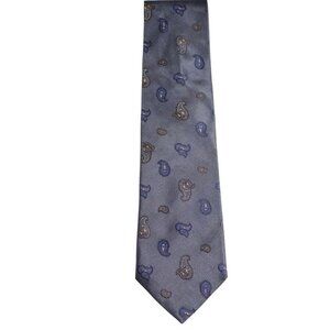HEMLEY Men's Tie 100% Silk - Charcoal Grey, Navy, Chocolate Brown & Soft Blue